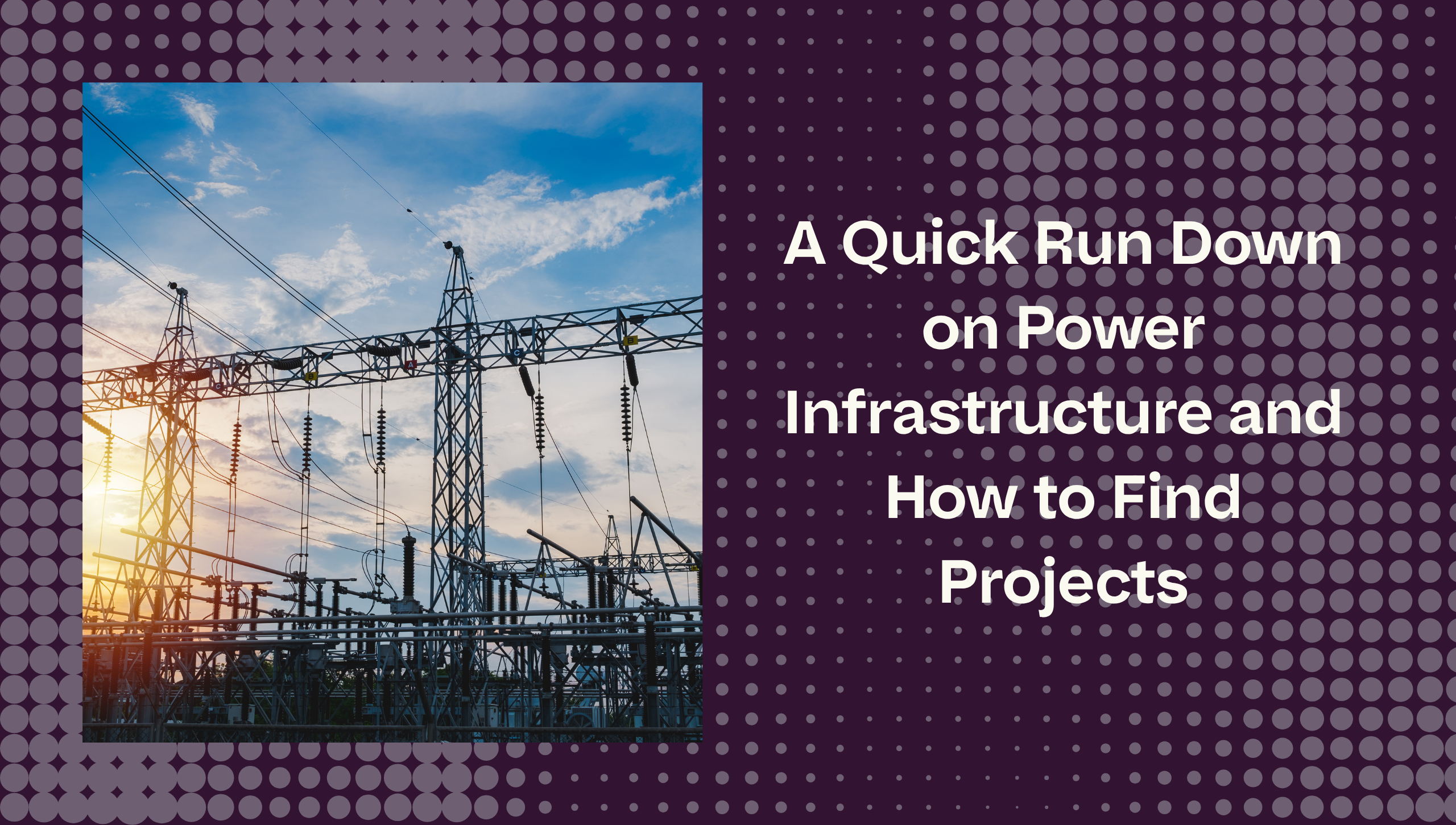 power substation with towers